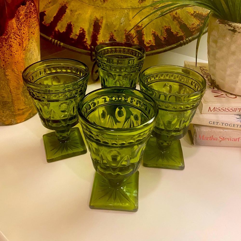 Vintage Indiana Juice goblets